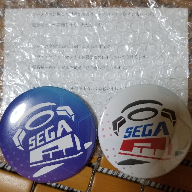 SEGA(セガ)のセガキャッチャーオンライン缶バッジ エンタメ/ホビーのエンタメ その他(その他)の商品写真