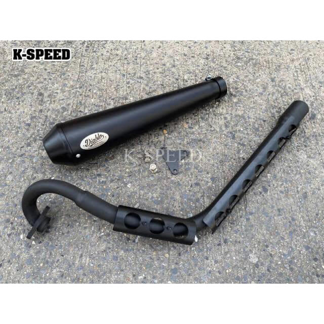 新品 ハンターカブ マフラー K-SPEED 黒 D125の通販 N ラクマ 【名入れ