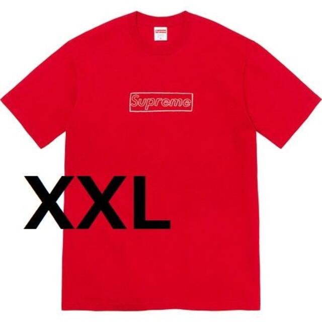 Supreme KAWS Chalk Logo Tee Red XXL 赤