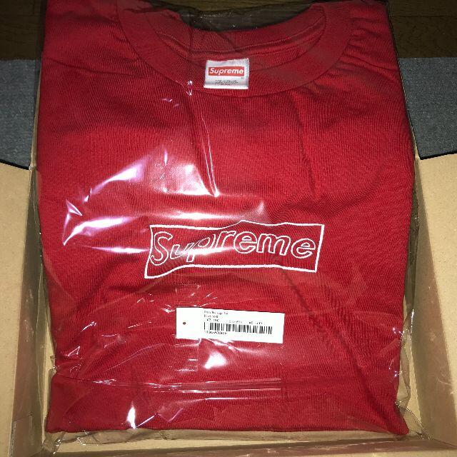 Supreme(シュプリーム)のSupreme KAWS Chalk Logo Tee Red XXL 赤 メンズのトップス(Tシャツ/カットソー(半袖/袖なし))の商品写真