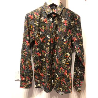 ザラ(ZARA)のZARA ザラ　メンズシャツ　柄シャツ　長袖シャツ　シャツ　花柄　花柄シャツ(シャツ)