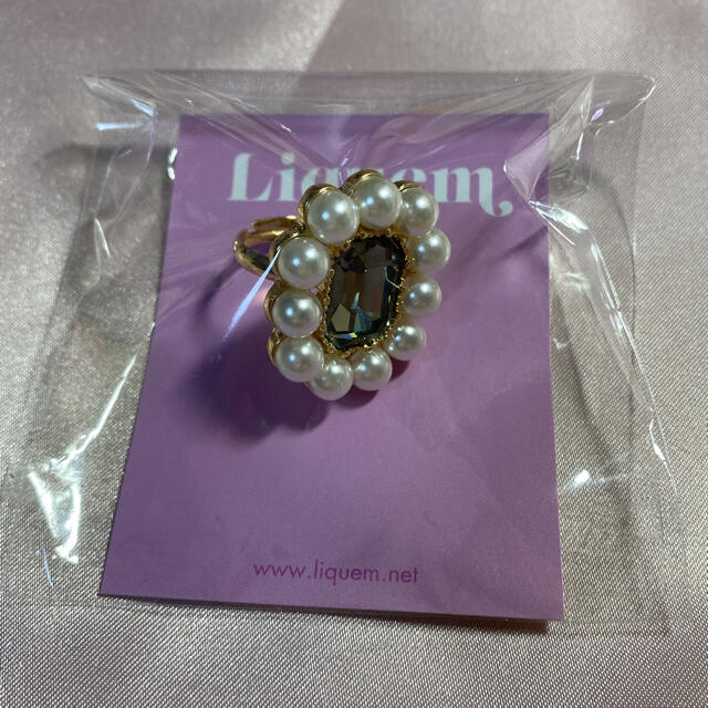 リキュエム Liquem ポートレートイヤリング　ブラック レディースのアクセサリー(リング(指輪))の商品写真