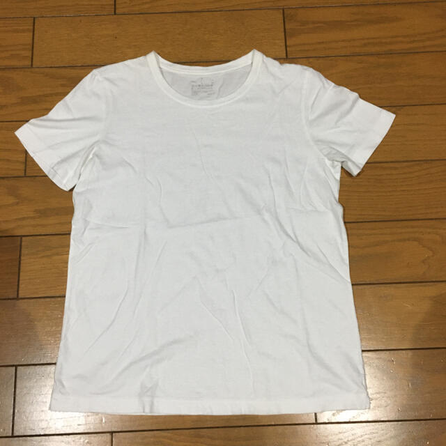 MUJI (無印良品)(ムジルシリョウヒン)のMUJI 無印良品　半袖Tシャツ　白　Lサイズ レディースのトップス(Tシャツ(半袖/袖なし))の商品写真