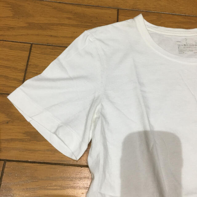 MUJI (無印良品)(ムジルシリョウヒン)のMUJI 無印良品　半袖Tシャツ　白　Lサイズ レディースのトップス(Tシャツ(半袖/袖なし))の商品写真