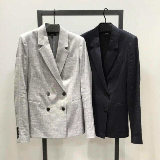 Theory 19ss リネンダブルジャケット