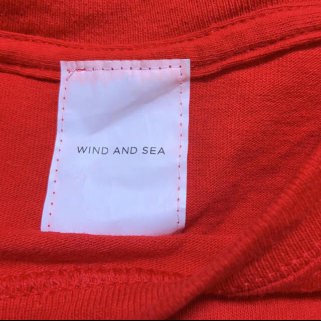 WIND AND SEA Tシャツ 赤 L レッド ウィンダンシー キムタク