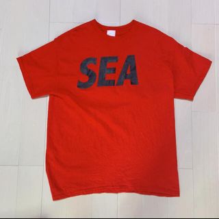 ロンハーマン(Ron Herman)の WIND AND SEA Tシャツ 赤 L レッド ウィンダンシー キムタク(Tシャツ/カットソー(半袖/袖なし))