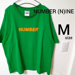 ナンバーナイン(NUMBER (N)INE)の美品 ナンバーナイン グリーン 半袖Tシャツ カットソー メンズ M 即購入歓迎(Tシャツ/カットソー(半袖/袖なし))