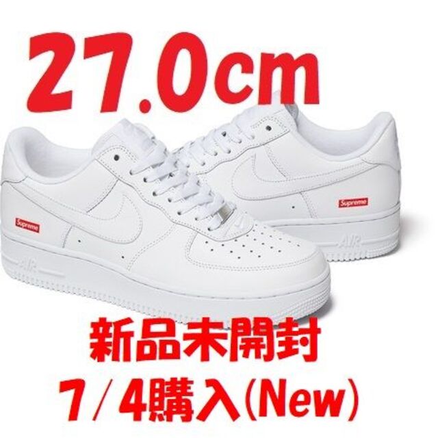 Supreme Nike Air Force 1 Low White　27.0