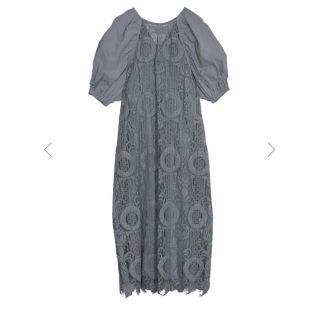 アメリヴィンテージ(Ameri VINTAGE)のAmeri 2WAY CIRCLE PATTERN LACE DRESS(ロングワンピース/マキシワンピース)