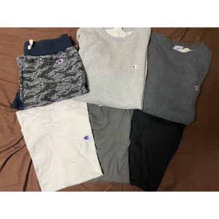 チャンピオン(Champion)のチャンピオン　短パン　トレーナー　tシャツ Lサイズ　まとめ売り(トレーナー/スウェット)