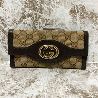 グッチ(Gucci)のGUCCI グッチ　長財布 Wホック GG柄(財布)