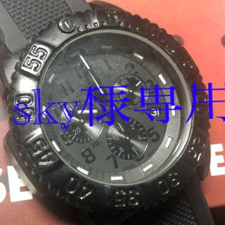 ルミノックス(Luminox)の極美品LUMI NOXカラーマーククロノグラフ上位機種3081BO 66000円(腕時計(アナログ))