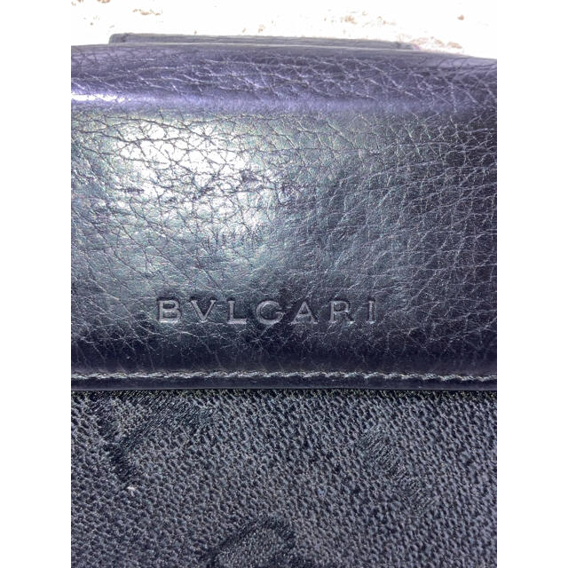 BVLGARI(ブルガリ)のBVLGARI ブルガリ　Wホック 二つ折り財布　黒 レディースのファッション小物(財布)の商品写真