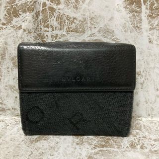 ブルガリ(BVLGARI)のBVLGARI ブルガリ　Wホック 二つ折り財布　黒(財布)