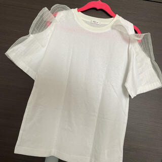 フレイアイディー(FRAY I.D)の新品タグ付　フレイアイディー　オープンショルダー　Tシャツ　白T(Tシャツ(半袖/袖なし))