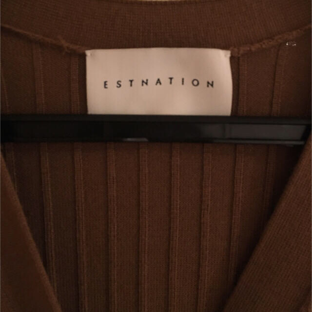 ESTNATION(エストネーション)のESTNATION🌟秋色こっくりキャメルのロングカーディガン レディースのトップス(カーディガン)の商品写真