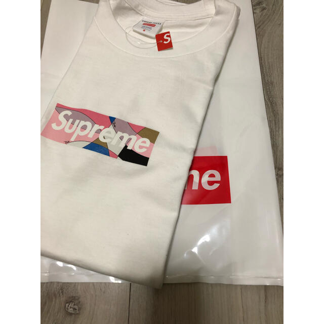 Supreme Emilio Pucci Box Logo Tee Pink