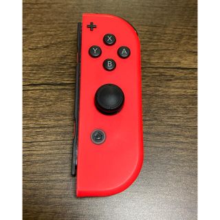 ニンテンドースイッチ(Nintendo Switch)のNo7　極美品　ジョイコン　ネオンレッドR(携帯用ゲーム機本体)