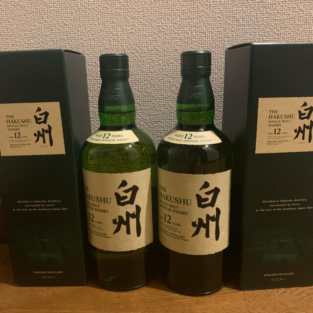 サントリー白州12年 2本セット 箱付き ウイスキー サントリー白州12年 2本セット 箱付き ウイスキー