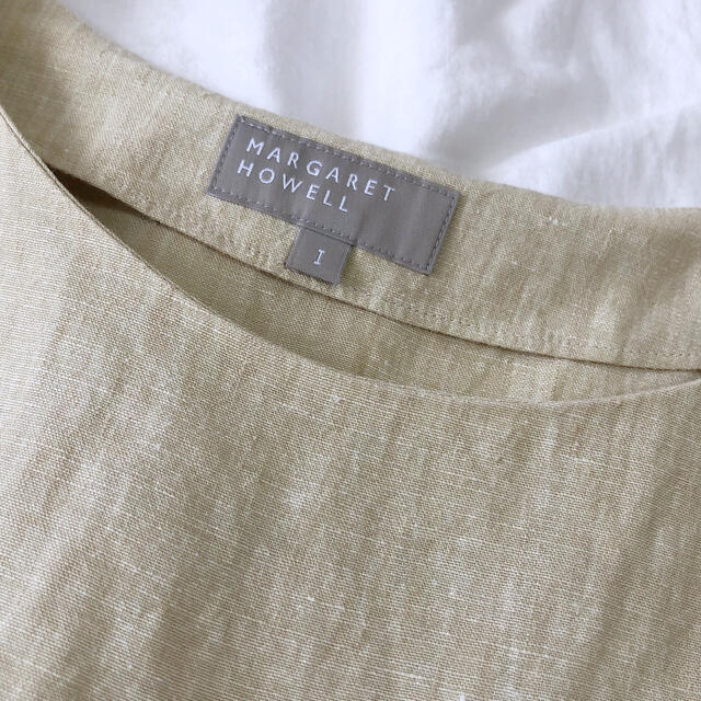 MARGARET HOWELL(マーガレットハウエル)のMARGARET HOWELLリネン100%ノースリーブボタンブラウス サイズI レディースのトップス(シャツ/ブラウス(半袖/袖なし))の商品写真