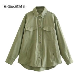 ザラ(ZARA)の🌻7月新作🎋4697◆khaki カーキ シャツ ジャケット (ミリタリージャケット)