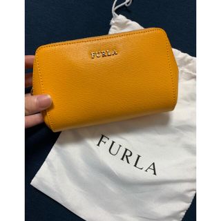 フルラ(Furla)の【新品未使用】フルラ　FURLA ポーチ　イエロー(ポーチ)