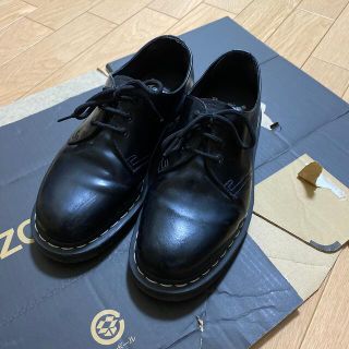 ドクターマーチン(Dr.Martens)のDr.Martens ドクターマーチン 3ホール 白ステッチ(ドレス/ビジネス)