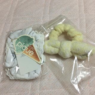 ジェラートピケ(gelato pique)のなっちゃん様☆専用☆新品 ジェラートピケ シュシュ 2こセット♡(ヘアゴム/シュシュ)