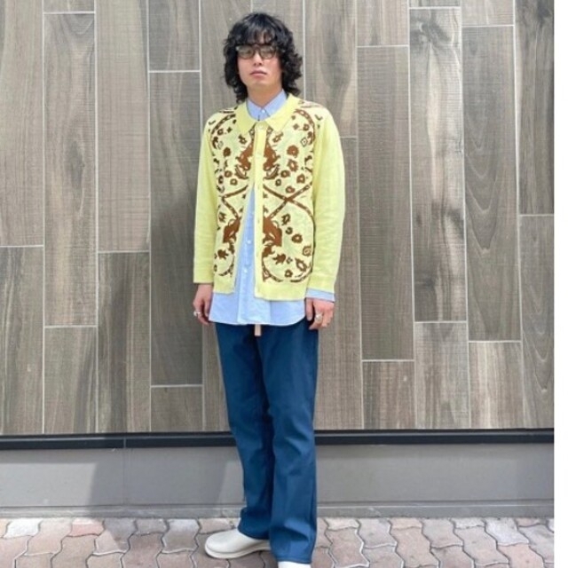 TTT MSW 21SS Persia knit polo Lサイズ 黄色 - ニット/セーター