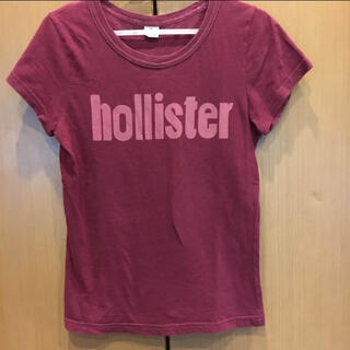 ホリスター(Hollister)のホリスター☆Tシャツ ワイン×ピンク M(Tシャツ(半袖/袖なし))