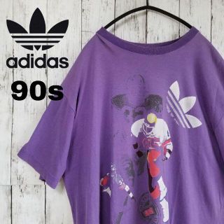 アディダス(adidas)のadidas　アディダス　90s ホッケー　ビックTシャツ　古着　ヴィンテージ(Tシャツ/カットソー(半袖/袖なし))