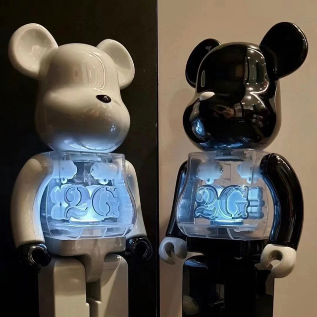 BE@RBRICK 2G BLACK&WHITE CHROME 400%100% | www.innoveering.net