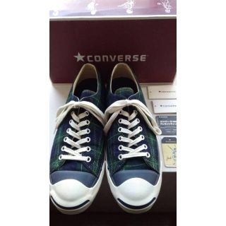 コンバース(CONVERSE)のビンテージ 箱付き 100th記念限定モデル ジャックパーセル チェック柄 (スニーカー)