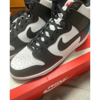 ナイキ(NIKE)のNIKE ウィメンズ  ダンク HIGH Black and White (スニーカー)