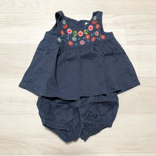 ベビーギャップ(babyGAP)のＧＡＰ　花柄ノースリーブセット　(ロンパース)