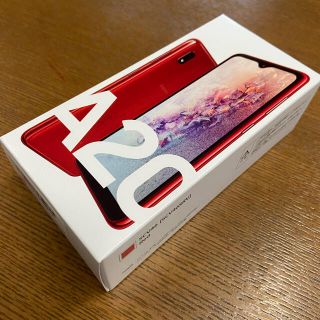 ギャラクシー(Galaxy)の新品未使用　Galaxy A20 Red 赤　(スマートフォン本体)