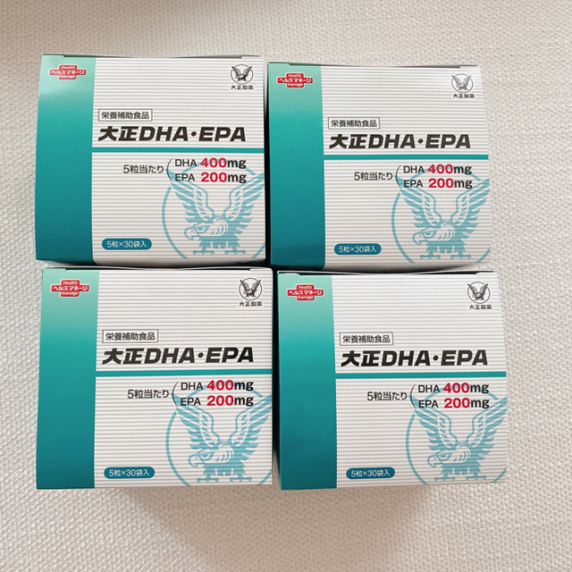 食品/飲料/酒大正製薬　大正DHA・EPA　5粒×30袋×4箱　大正製薬dha