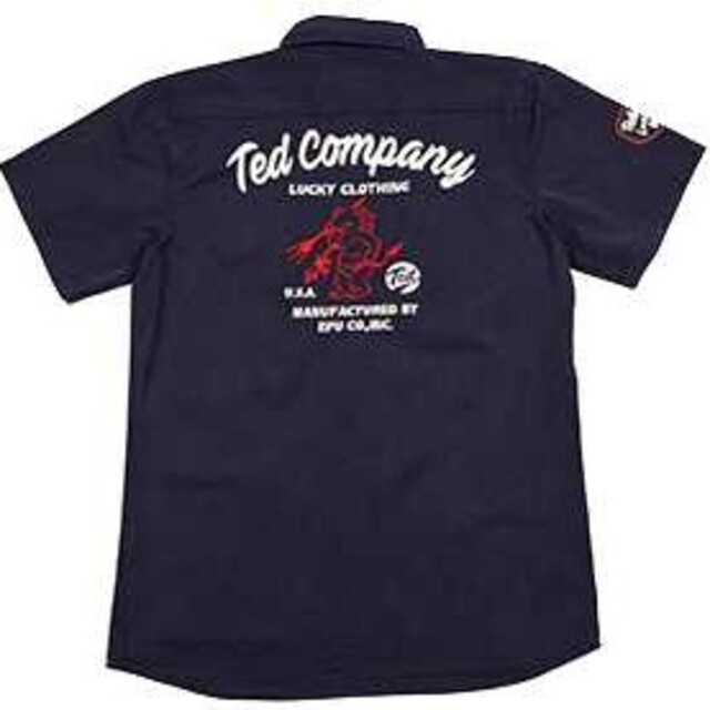 TEDMAN(テッドマン)のﾃｯﾄﾞﾏﾝ/刺繍ﾜｰｸｼｬﾂ/ﾈｲﾋﾞｰ/TES-1200/ｴﾌ商会 メンズのトップス(シャツ)の商品写真
