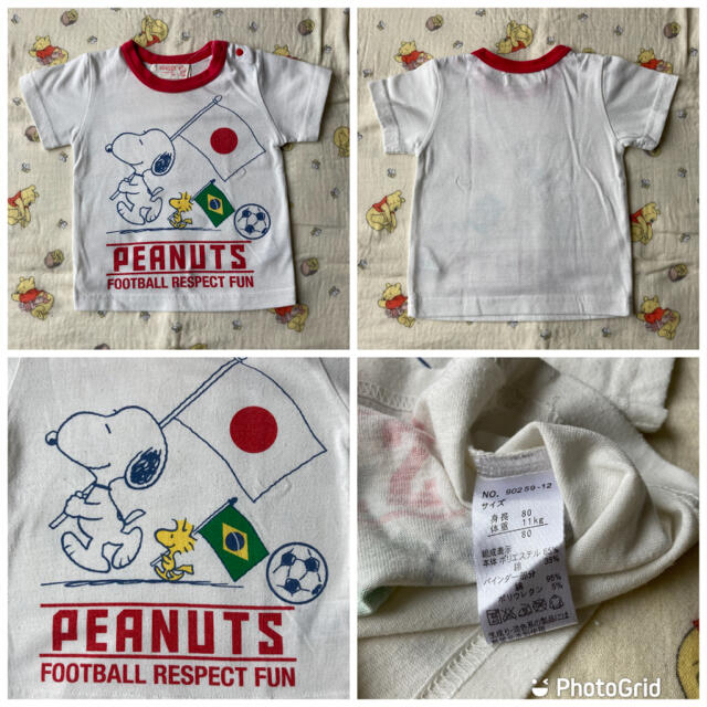 F.O.KIDS(エフオーキッズ)の男の子まとめ売り　半袖Tシャツ　サイズ80 キッズ/ベビー/マタニティのベビー服(~85cm)(Ｔシャツ)の商品写真