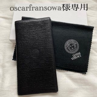 ジャンニヴェルサーチ(Gianni Versace)の値下げ☆☆ヴェルサーチ　二つ折り　長財布　レザー　札入れ　ブラック(長財布)