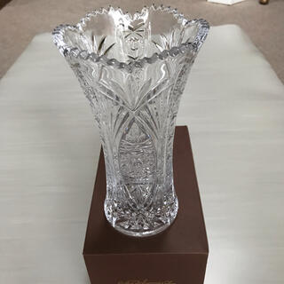ボヘミア クリスタル(BOHEMIA Cristal)のりぃ9520さん専用ボヘミアガラス　花瓶(花瓶)
