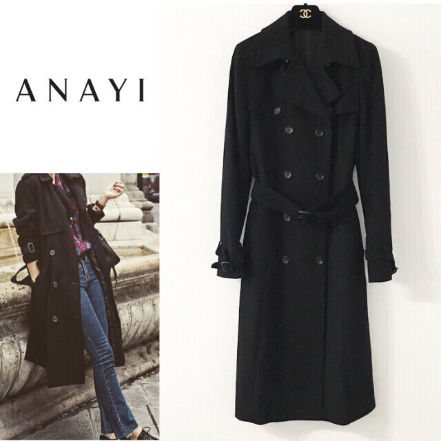 ANAYI カシミア100%トレンチコート★送料込 | フリマアプリ ラクマ