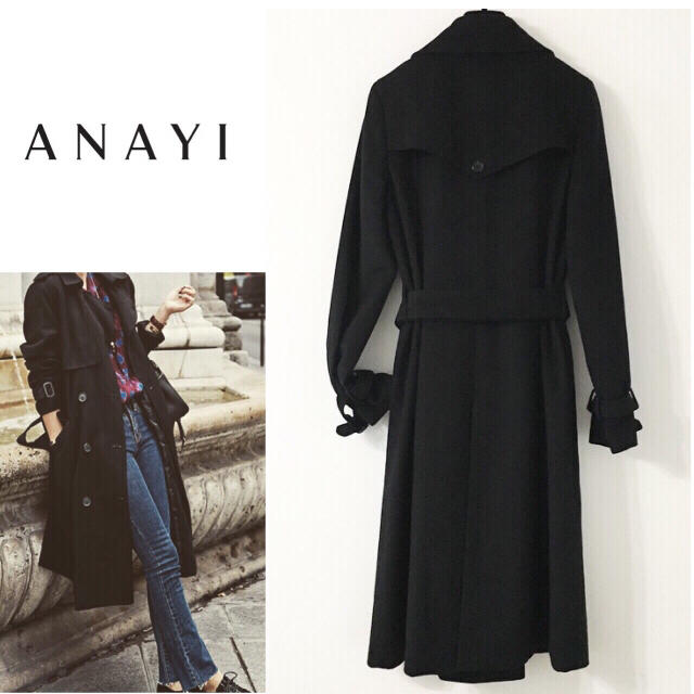 ANAYI カシミア100%トレンチコート★送料込