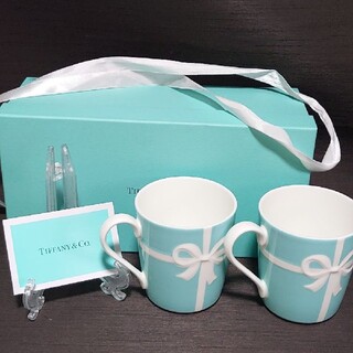 ティファニー(Tiffany & Co.)のティファニー TIFFANY&Co ブルー リボン ボックス マグカップ(グラス/カップ)