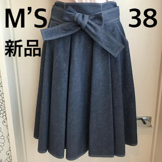 エムズグレイシー(M'S GRACY)のSALE❣️新品タグ付❤︎M’S GRACY❤︎エムズグレイシー スカート38 (ひざ丈スカート)