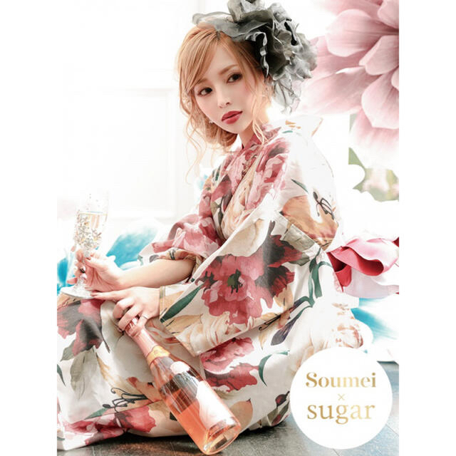 ショッピング超特価 sugar クラシカルローズ浴衣 門りょう