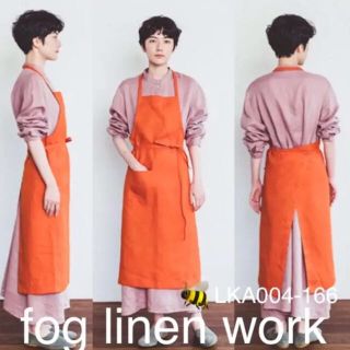 フォグリネンワーク(fog linen work)の【新品】fog linen work リネンエプロン オランジェ(ロングワンピース/マキシワンピース)