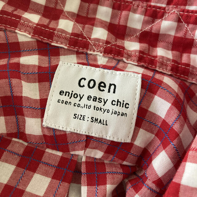 coen(コーエン)の【coen】チェック柄半袖シャツ メンズのトップス(シャツ)の商品写真