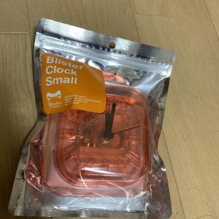 イデアインターナショナル(I.D.E.A international)のIDEA ブリスタークロック　small オレンジ(置時計)